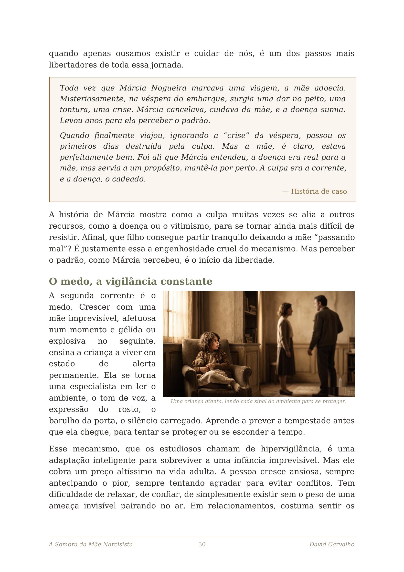 Página interna, Culpa, medo e obrigação