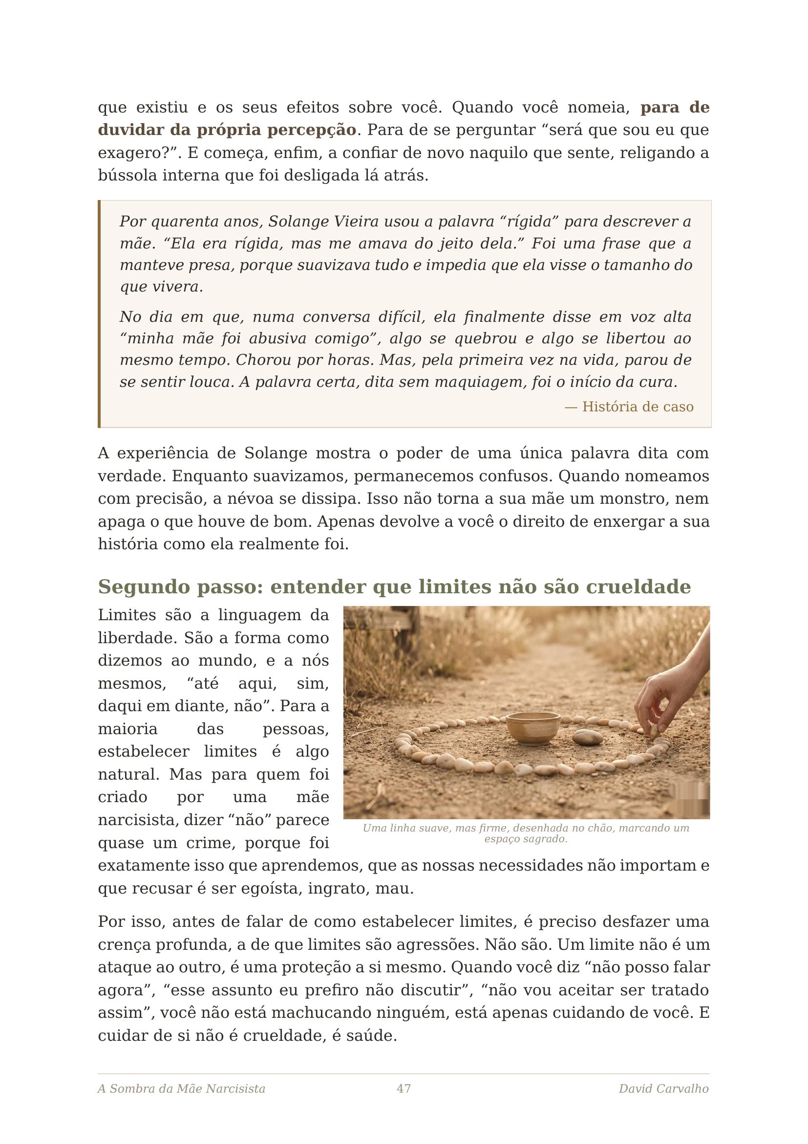 Página interna, Os primeiros passos